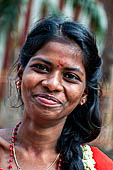 Street life around the Sri Meenakshi-Sundareshwarar Temple of Madurai. Tamil Nadu.  